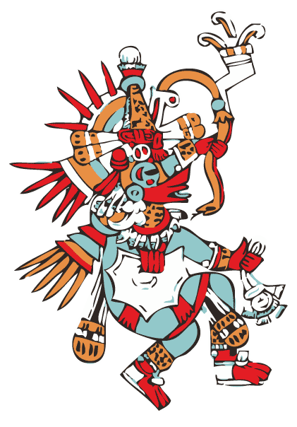 Quetzalcoatl, dios de dualidad, vida muerte - Cristina Ilustraciones y  diseño