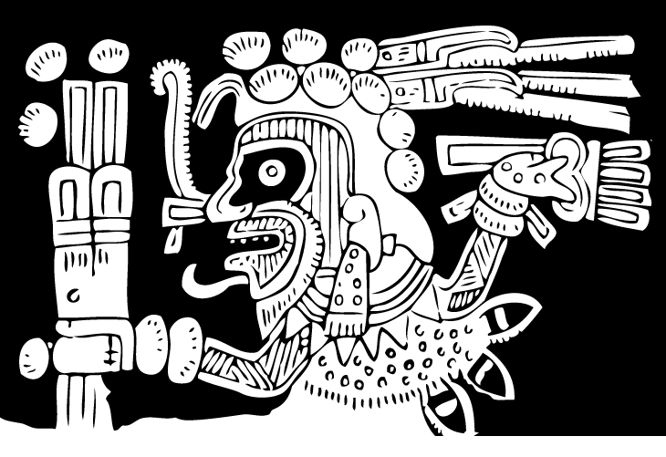 Ilustración gratis - Dios de la caza y la lucha - Mixcoatl