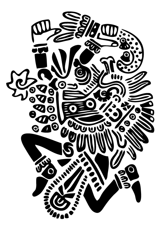 Ilustración gratis - Ehécatl-Quetzalcoatl