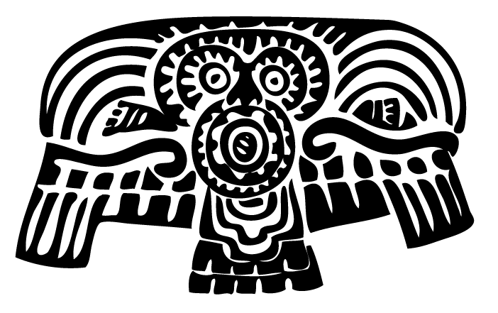 Ilustración gratis - Sello de identidad del arte azteca