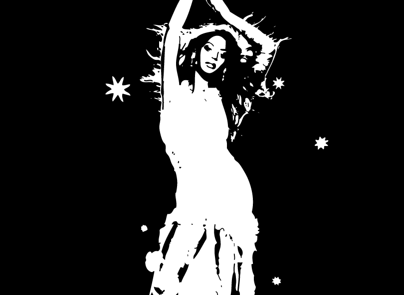 Ilustración gratis - Mujer bailando - Beyoncé