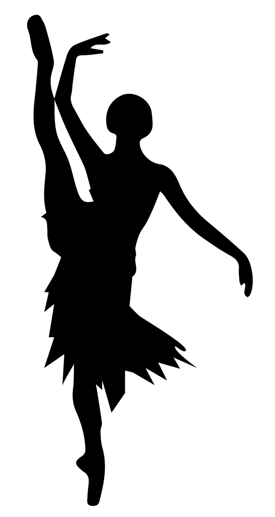Ilustración gratis - Bailarina con pierna levantada
