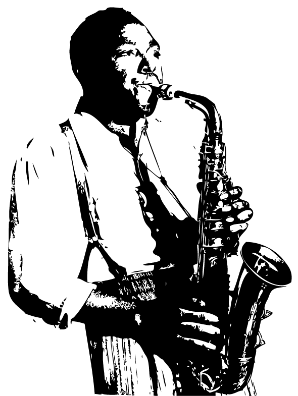 Ilustración gratis - Saxofonista