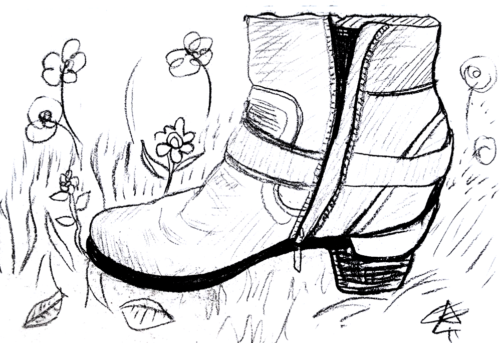 Ilustración gratis - Dibujo de una bota