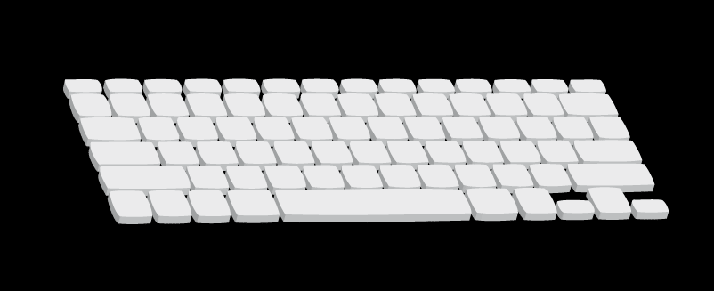 Ilustración con un teclado en 3d y textos
