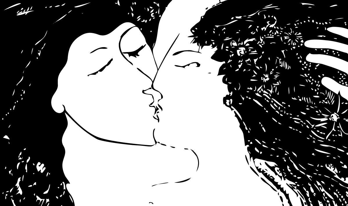 Ilustración gratis - Los amantes