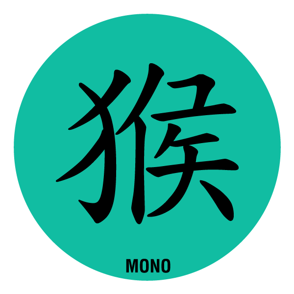 Ilustración gratis - Horóscopo chino  - Símbolo del mono