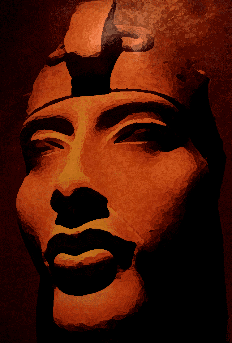 Ilustración gratis - Rostro egipcio - Amenhotep III