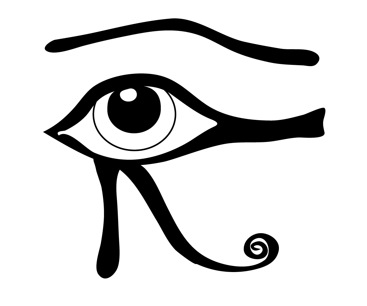 Ilustración gratis - El ojo de Horus - Arte egipcio