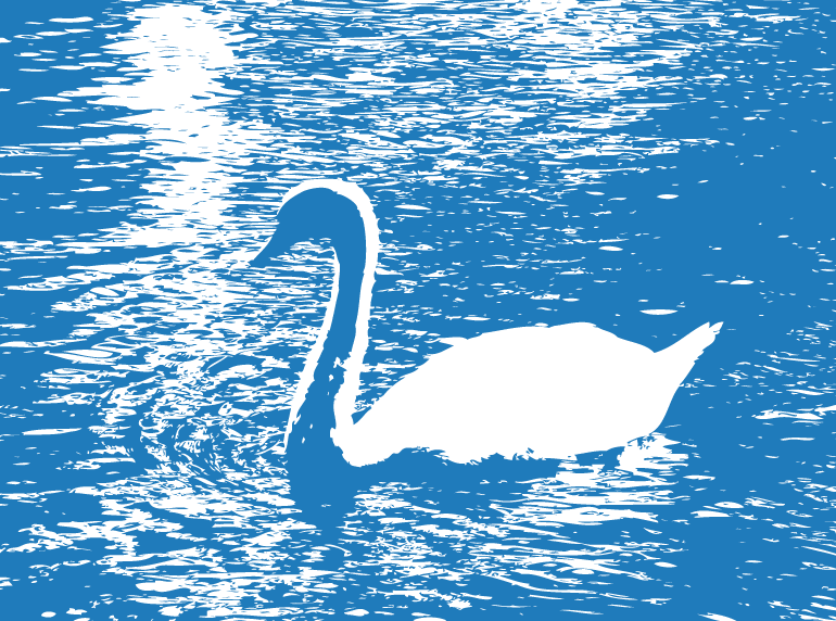 Ilustración gratis - Cisne en el lago