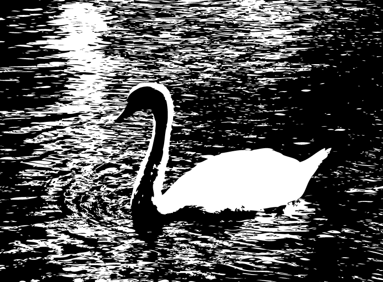 Ilustración gratis - Cisne en el lago