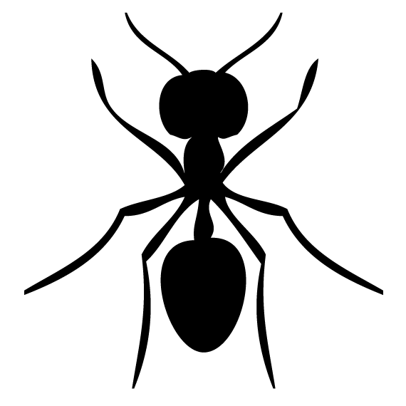 Ilustración gratis - Silueta de una hormiga