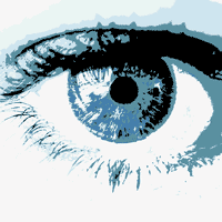 El ojo azul
