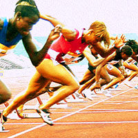 Carrera de velocidad femenina