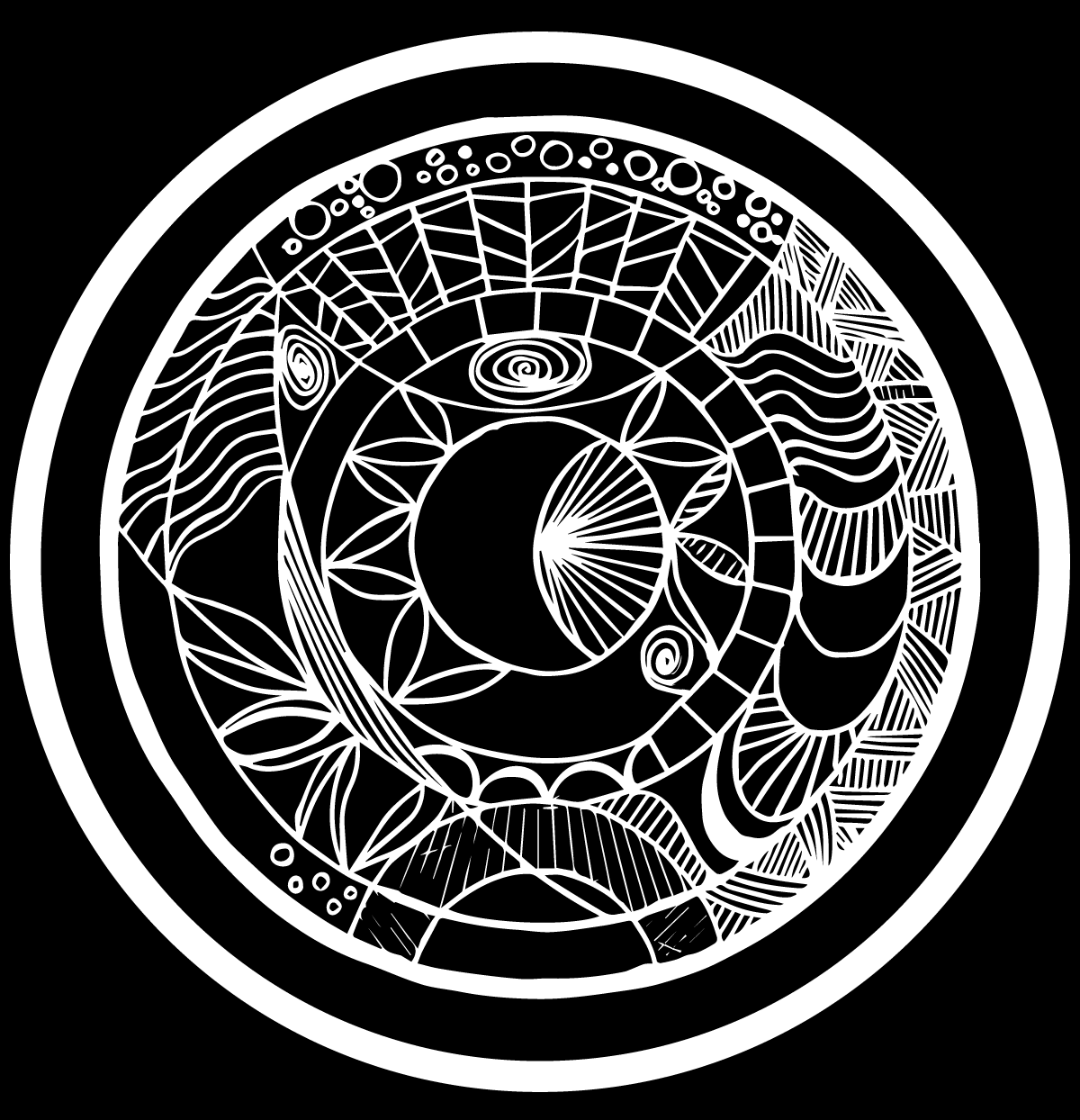 Ilustración gratis - Mandala abstracto y con formas naturales