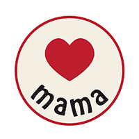 I love Mama en un círculo