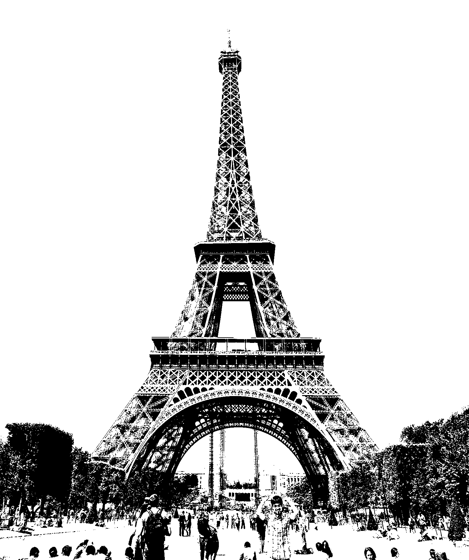 La Torre Eiffel - dibujo vectorial - Cristina