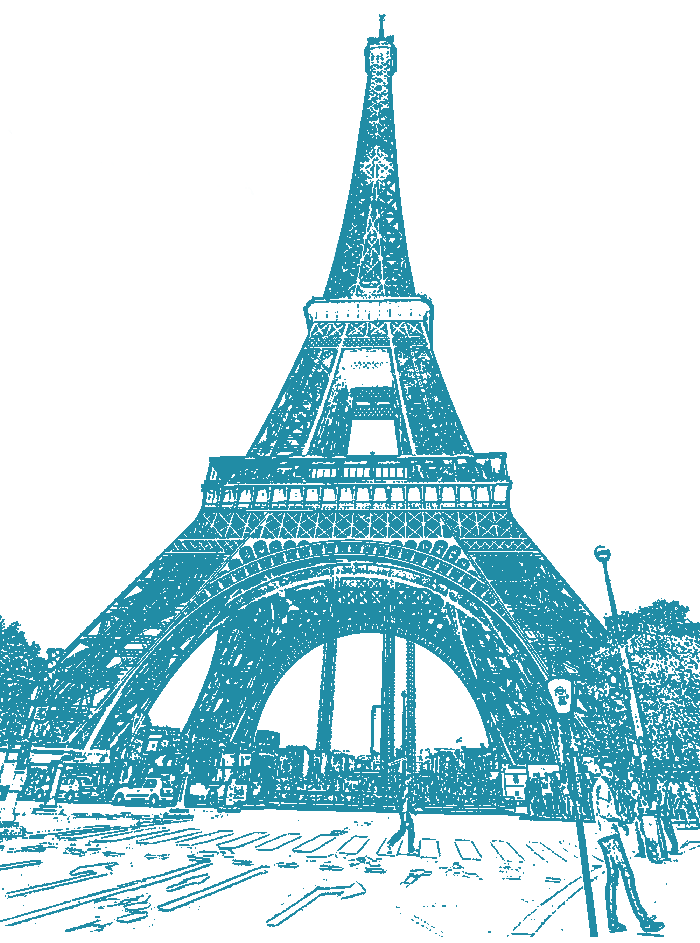 Ilustración gratis - La torre Eiffel de París