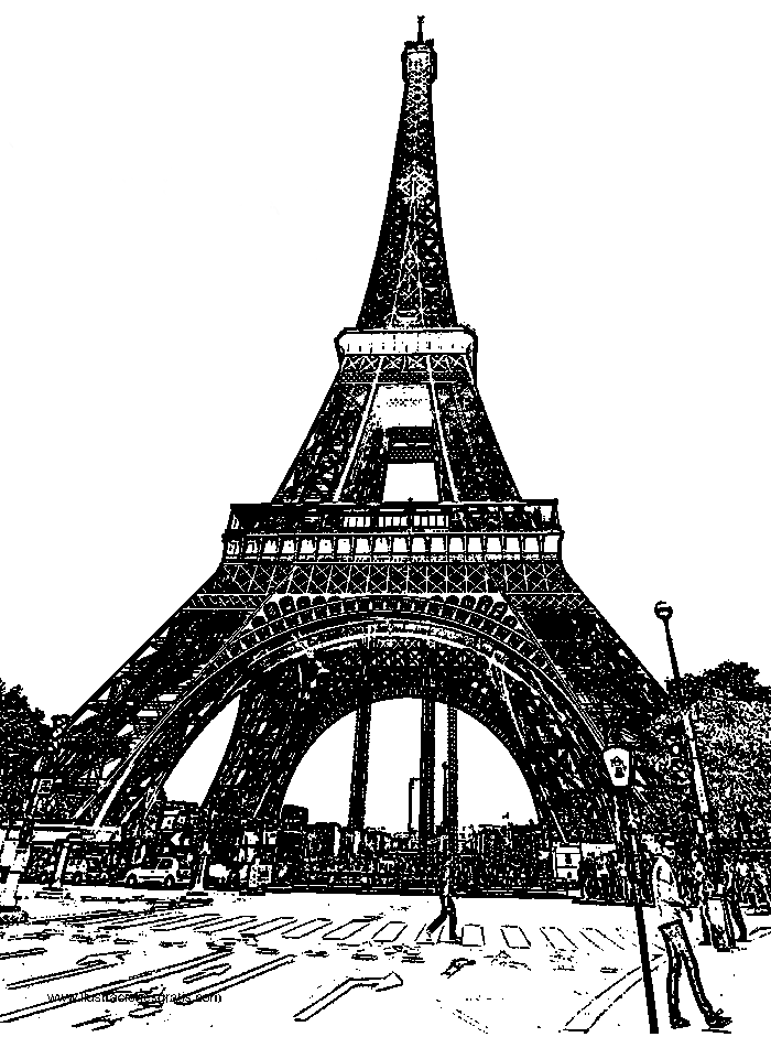 Ilustración gratis - La torre Eiffel de París