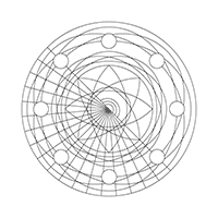 loto dibujo mandala abstracto